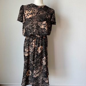 Vintage Lady carol women size 14 short sleeve pulo er Made USA